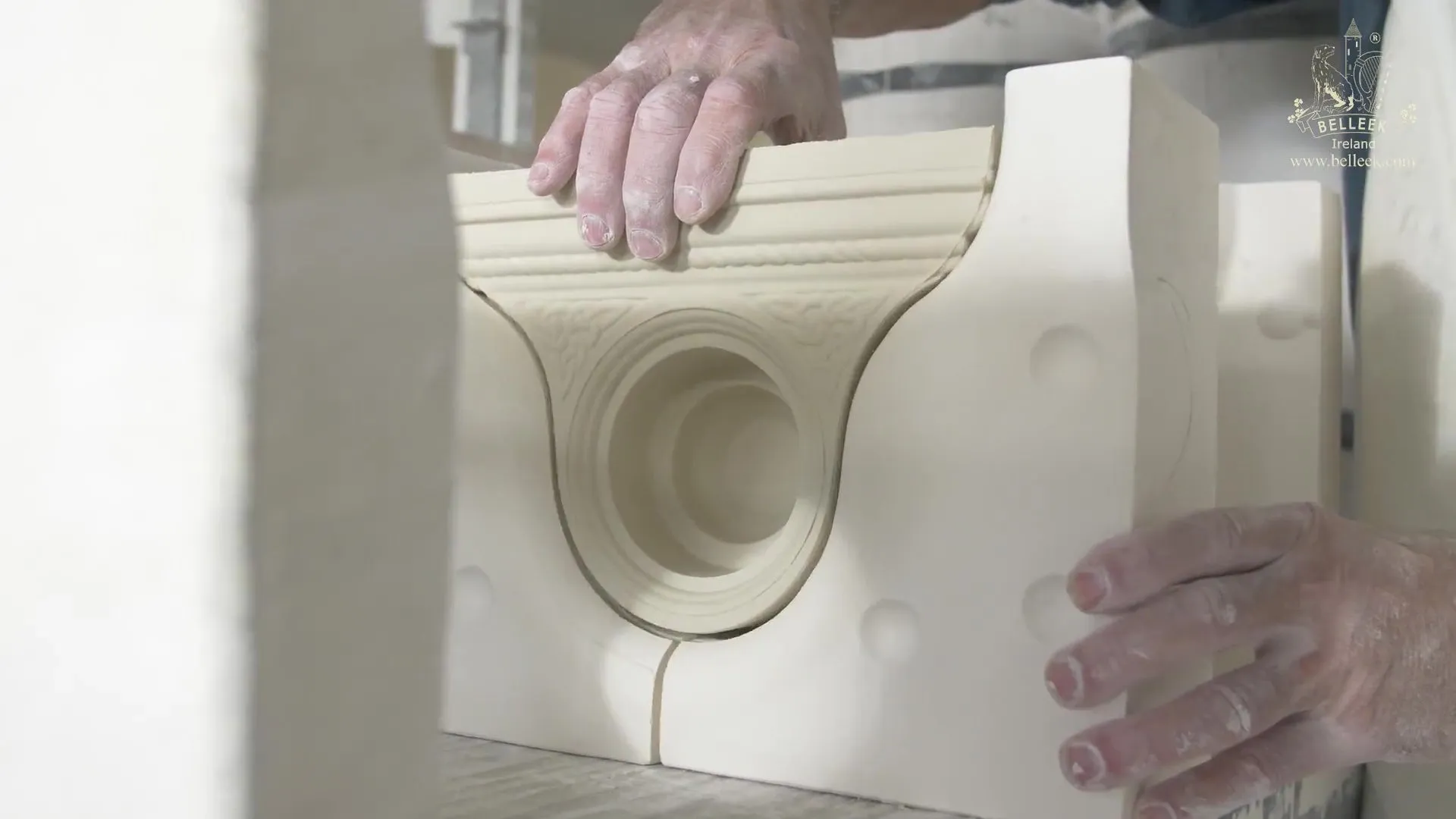 Celtic Mantel Clock - White