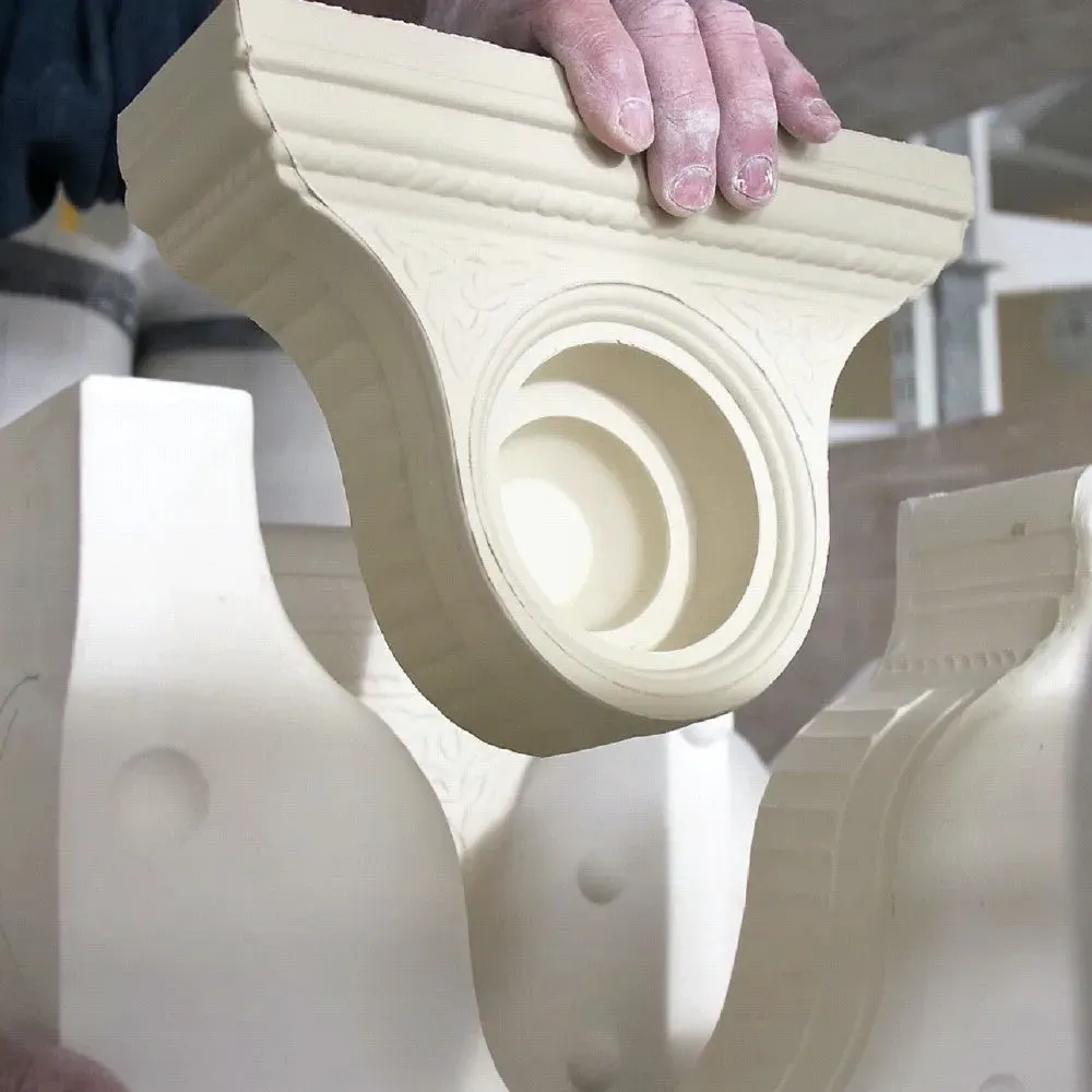 Celtic Mantel Clock - White