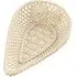 Chrysanthemum Teardrop Basket - White, Porcelain