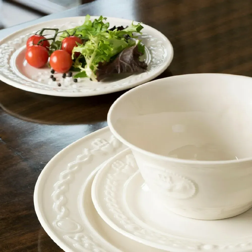 Claddagh Bowl Pair - White