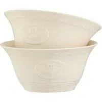 Claddagh Bowl Pair - White