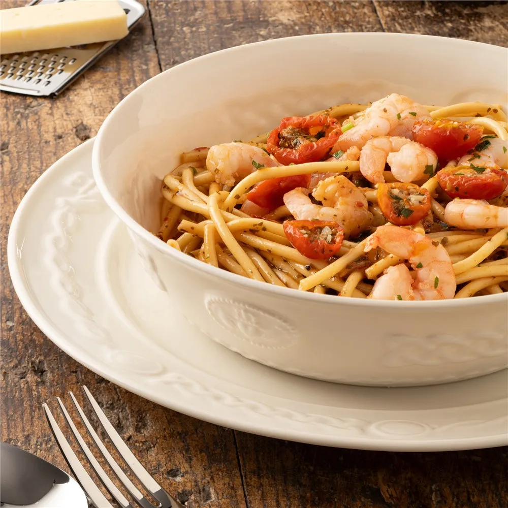 Claddagh Pasta Bowl - White