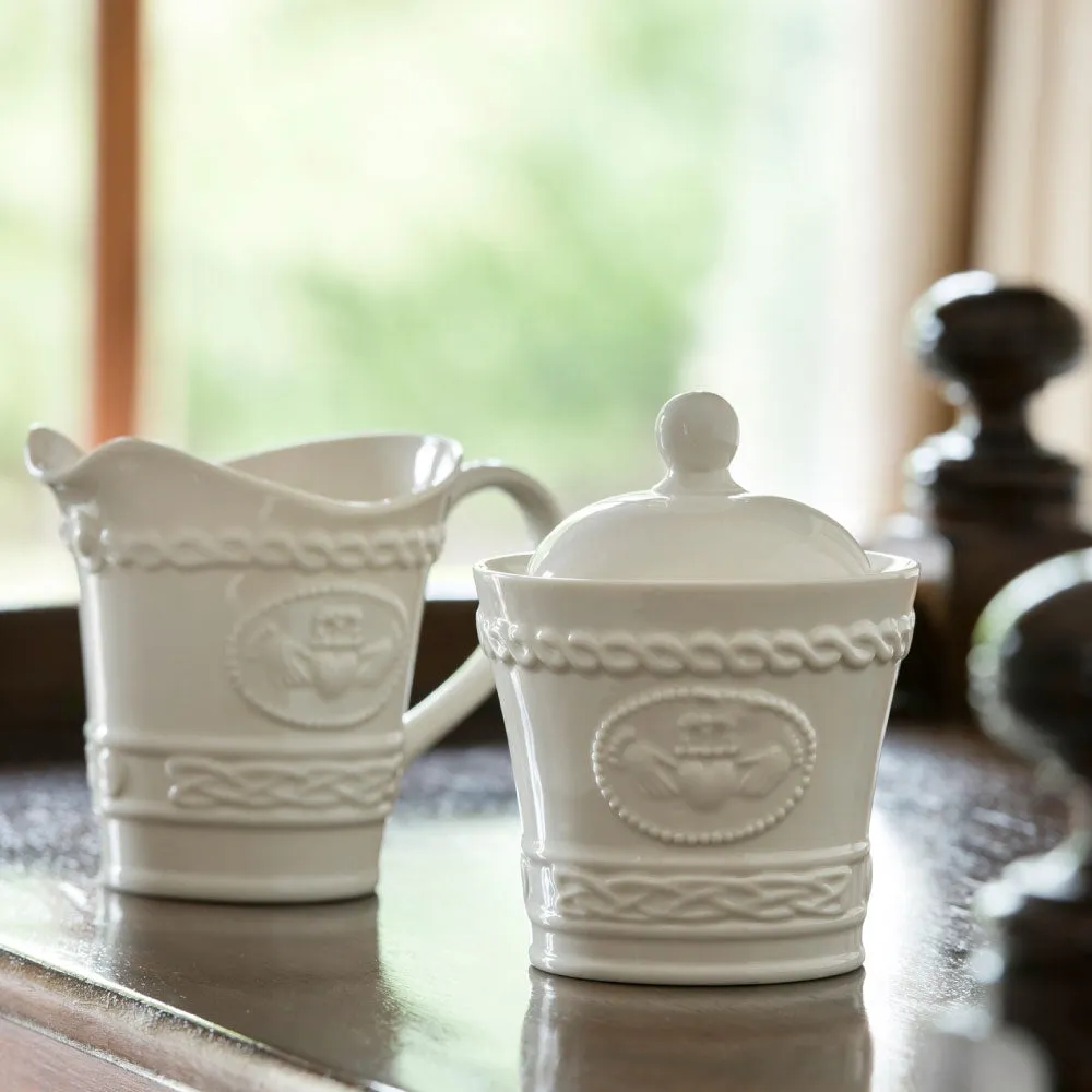 Claddagh Tea Set - White