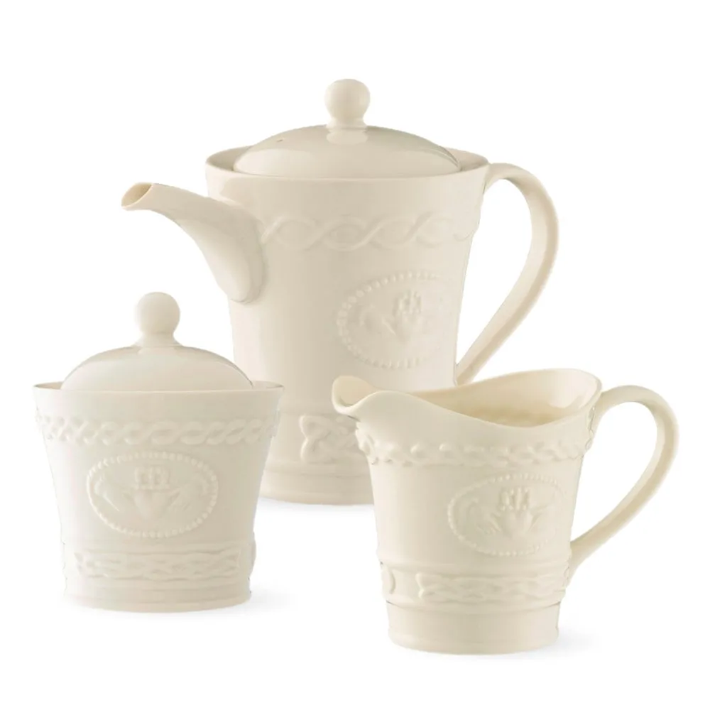 Claddagh Tea Set - White image