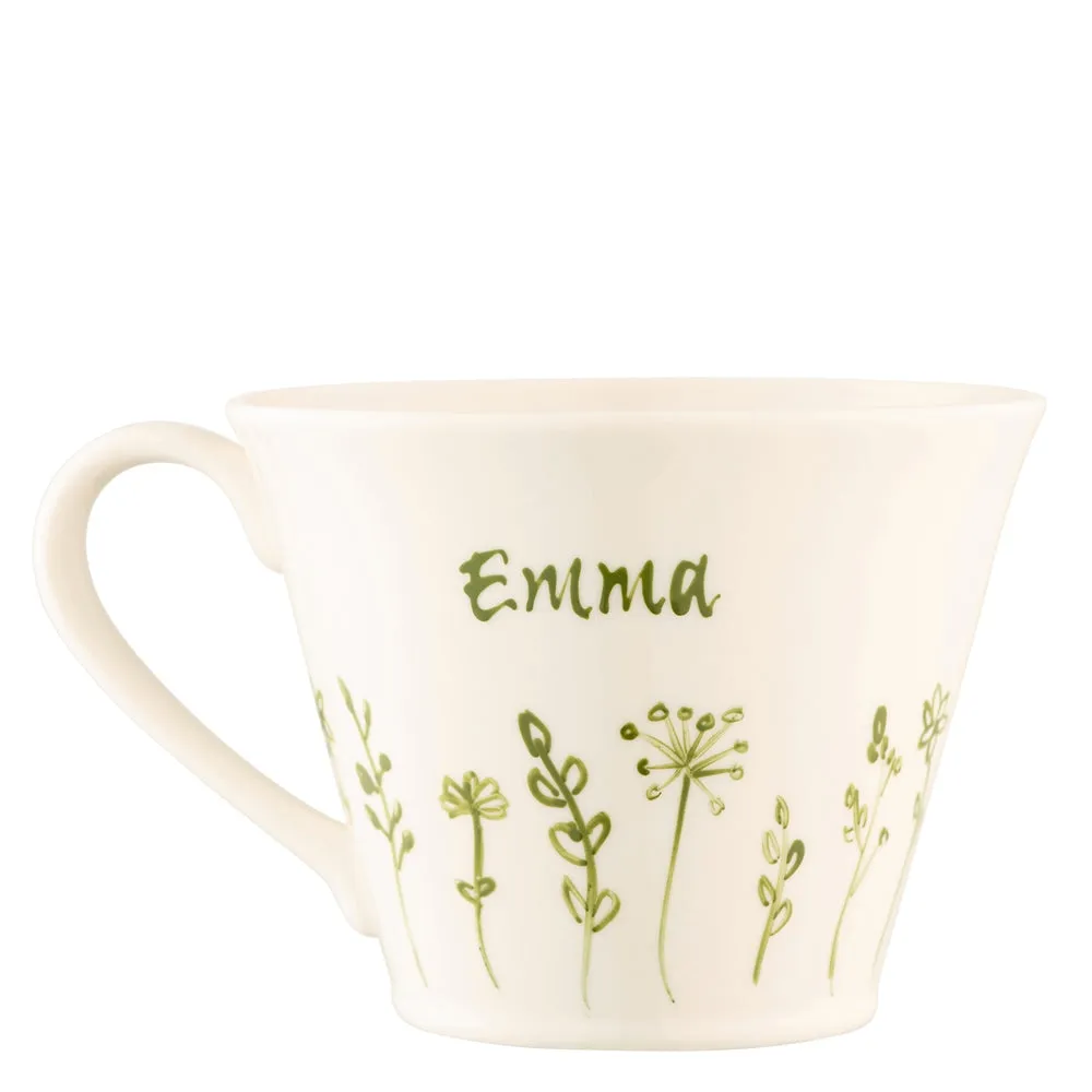 Flared Mug Hand Painted - Floral product
