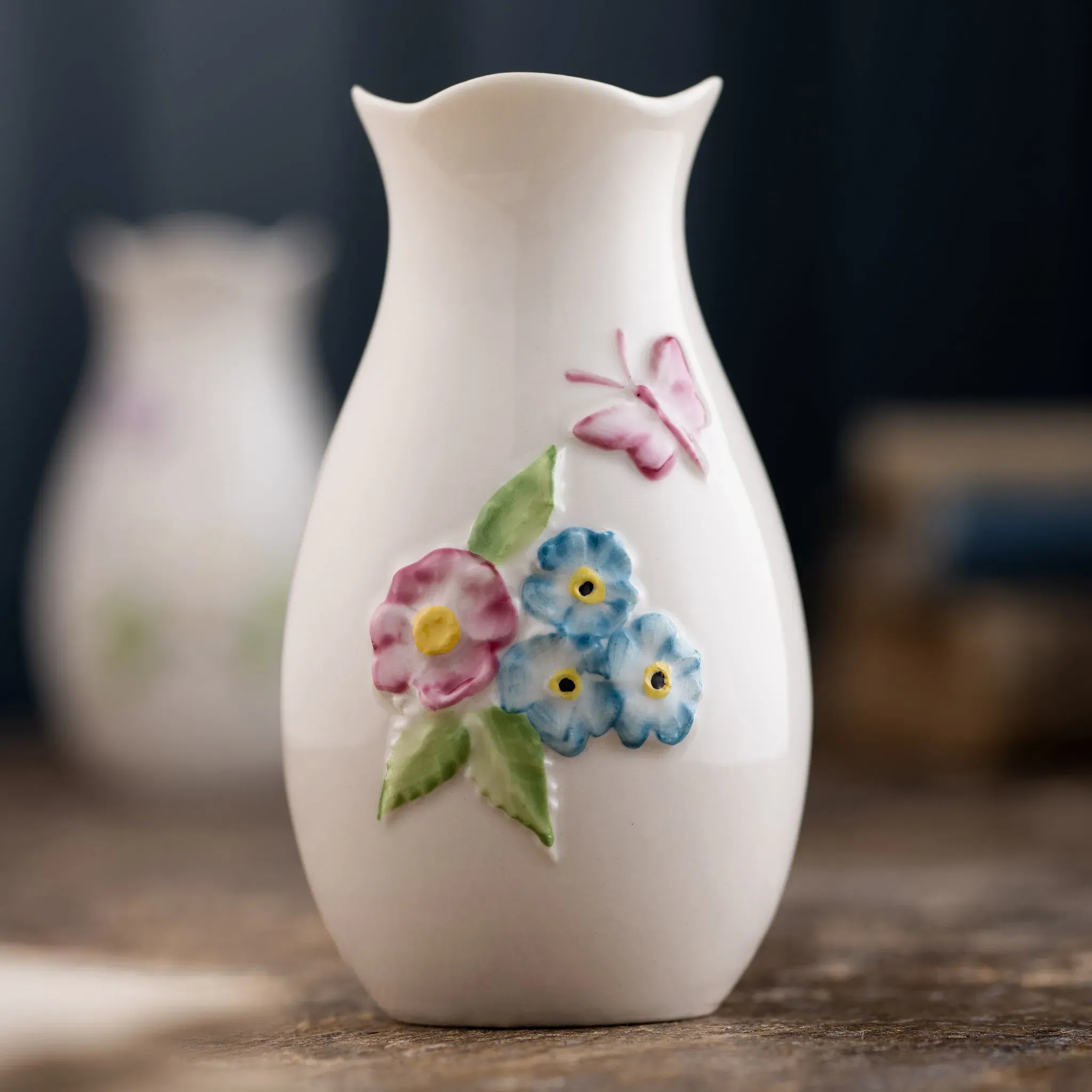 Forget Me Not Mini Vase - Hand Painted