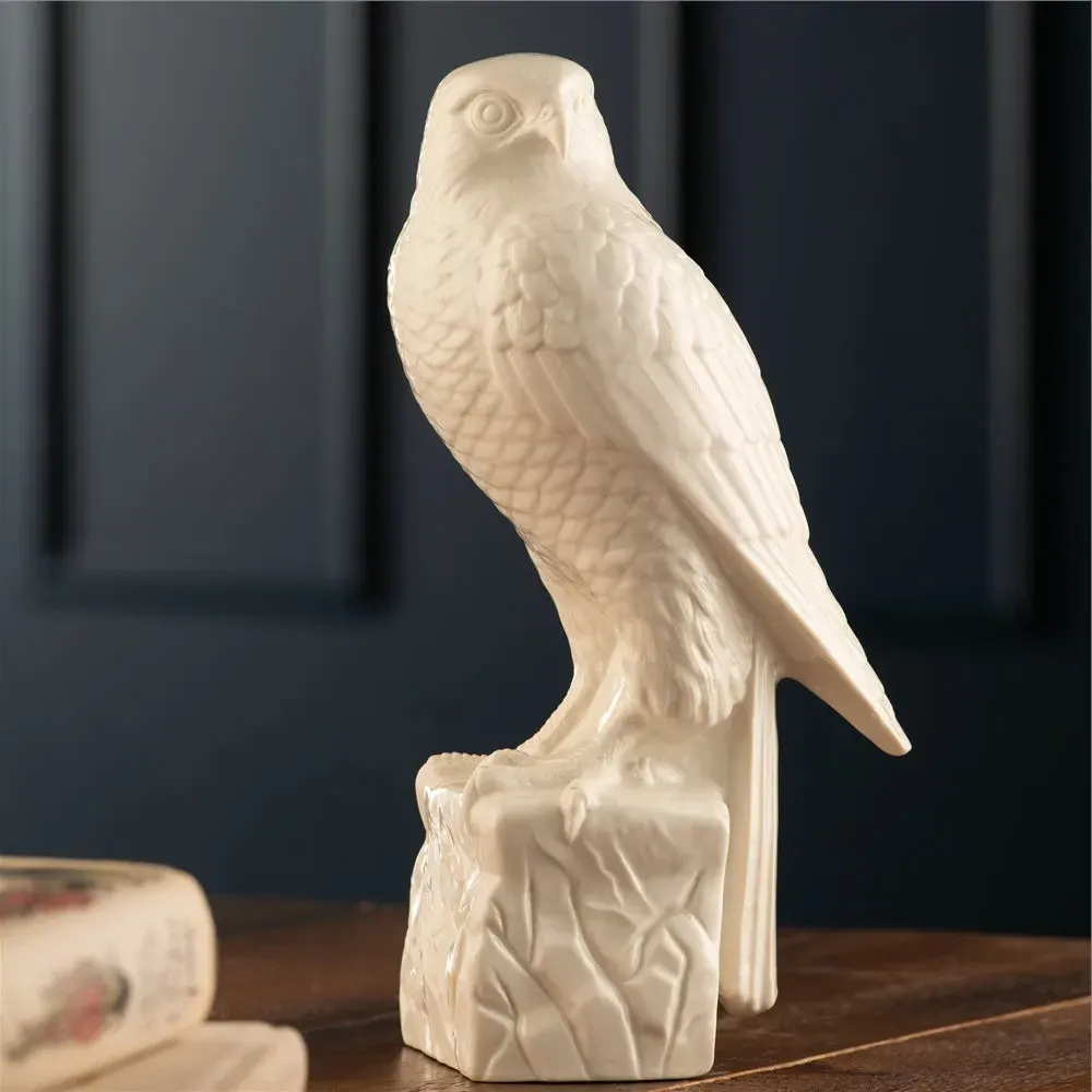 Hawk Figurine - White