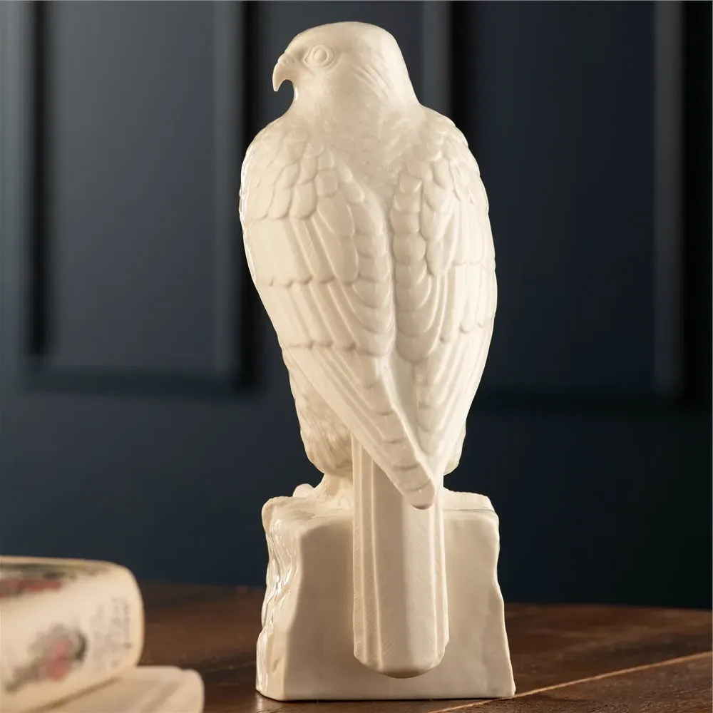 Hawk Figurine - White
