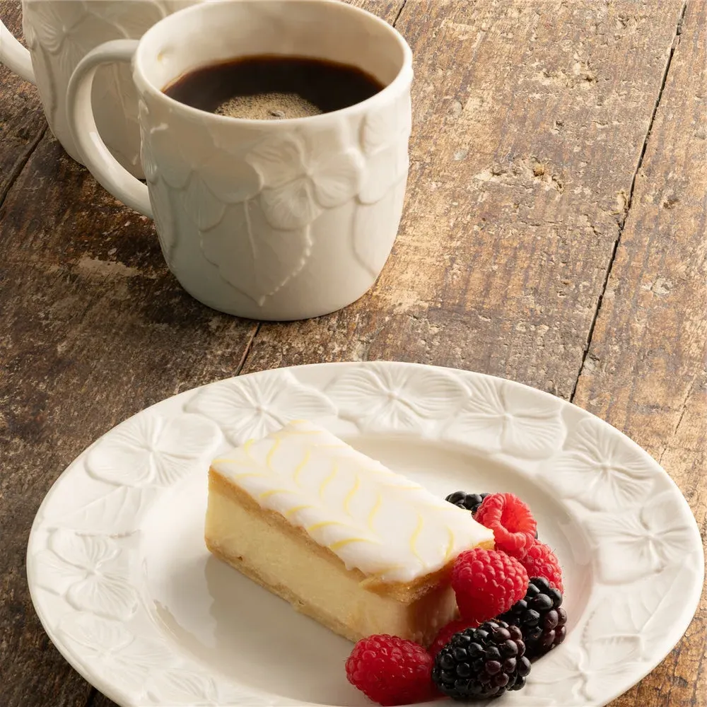 Hydrangea Set of Two Mugs - White