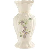 Irish Flax 7 Inch Vase - Hand Painted