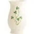 Kylemore 7" Vase with Hand Painted Shamrocks - White