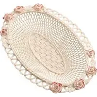 Peony Basket - Mother of Pearl, Coral