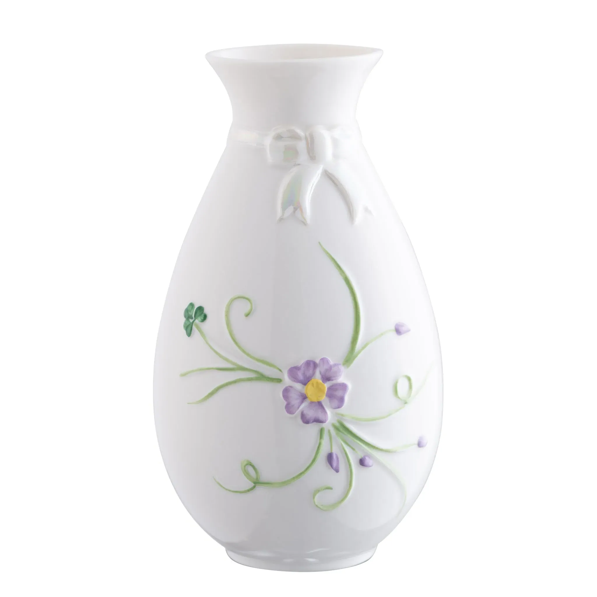 Ribbon Spill Vase - White image