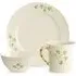 Shamrock 12 Piece Dining Set - White, China