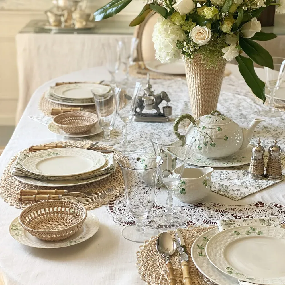 Shamrock 20 Piece Dining Set - White, China