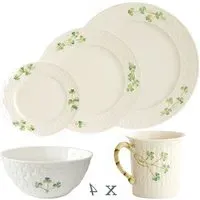 Shamrock 20 Piece Dining Set - White, China