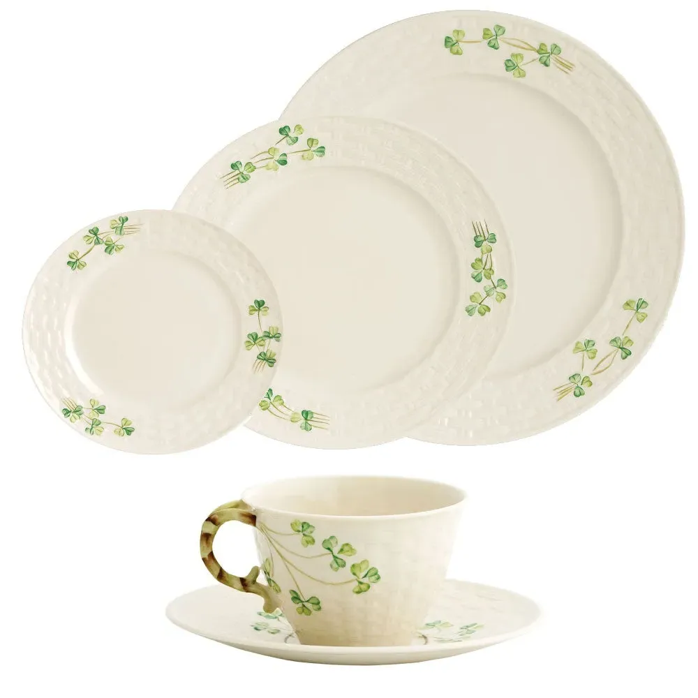 Shamrock 5 Piece Dining Set - White, China image