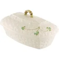 Shamrock Butter Dish - Irish Porcelain