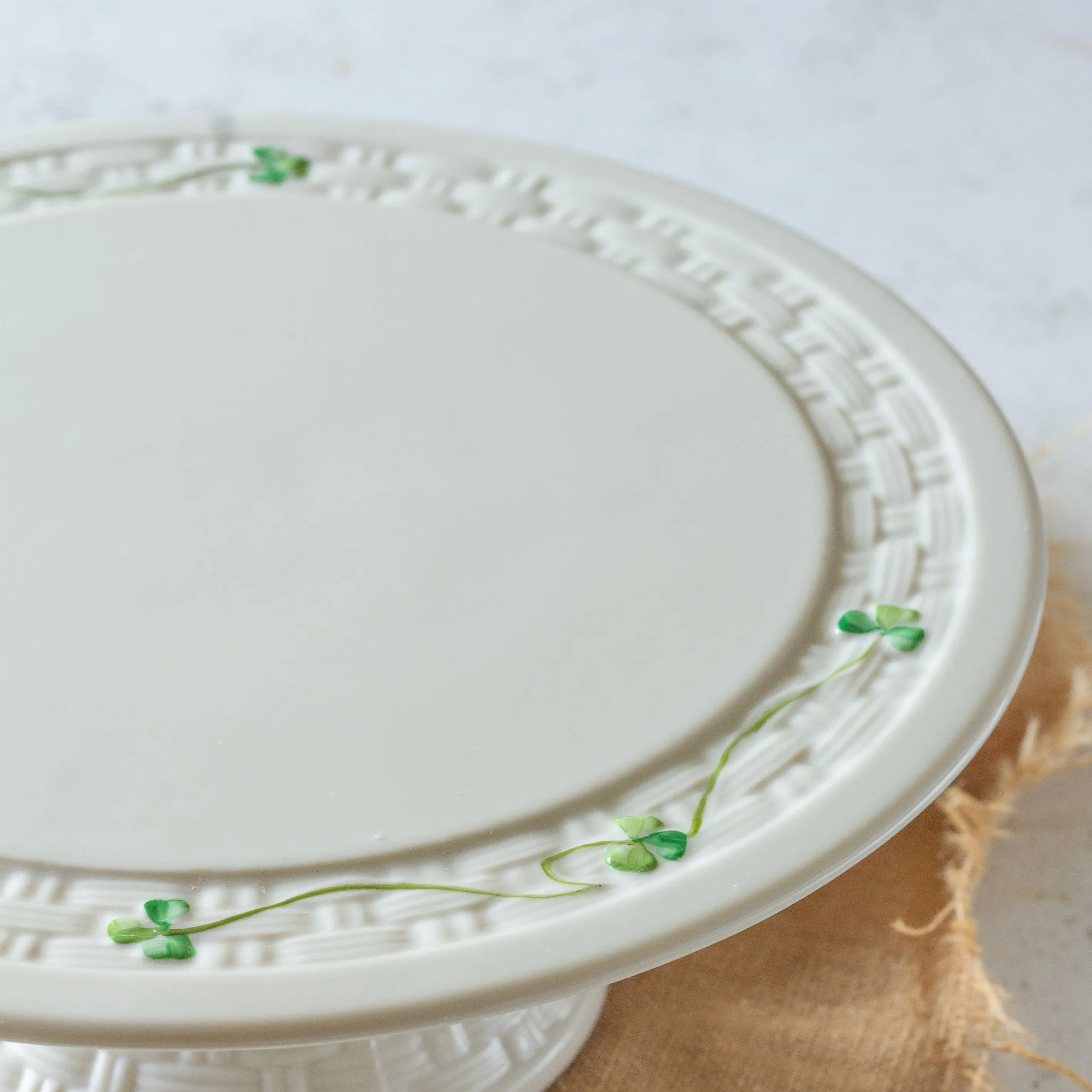 Shamrock Cake Stand - White