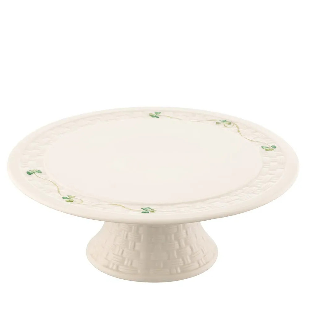 Shamrock Cake Stand - White image