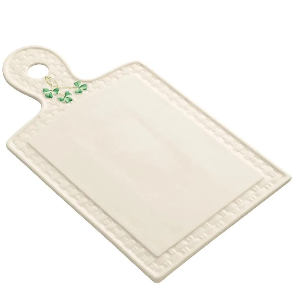 Shamrock Cheese Board - White image