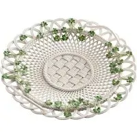 Shamrock Heritage Basket - Green, Porcelain