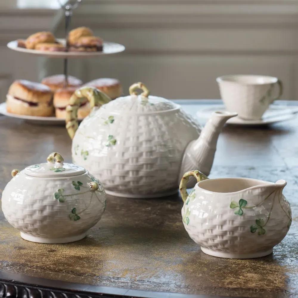 Shamrock Irish Tea Set - White, China