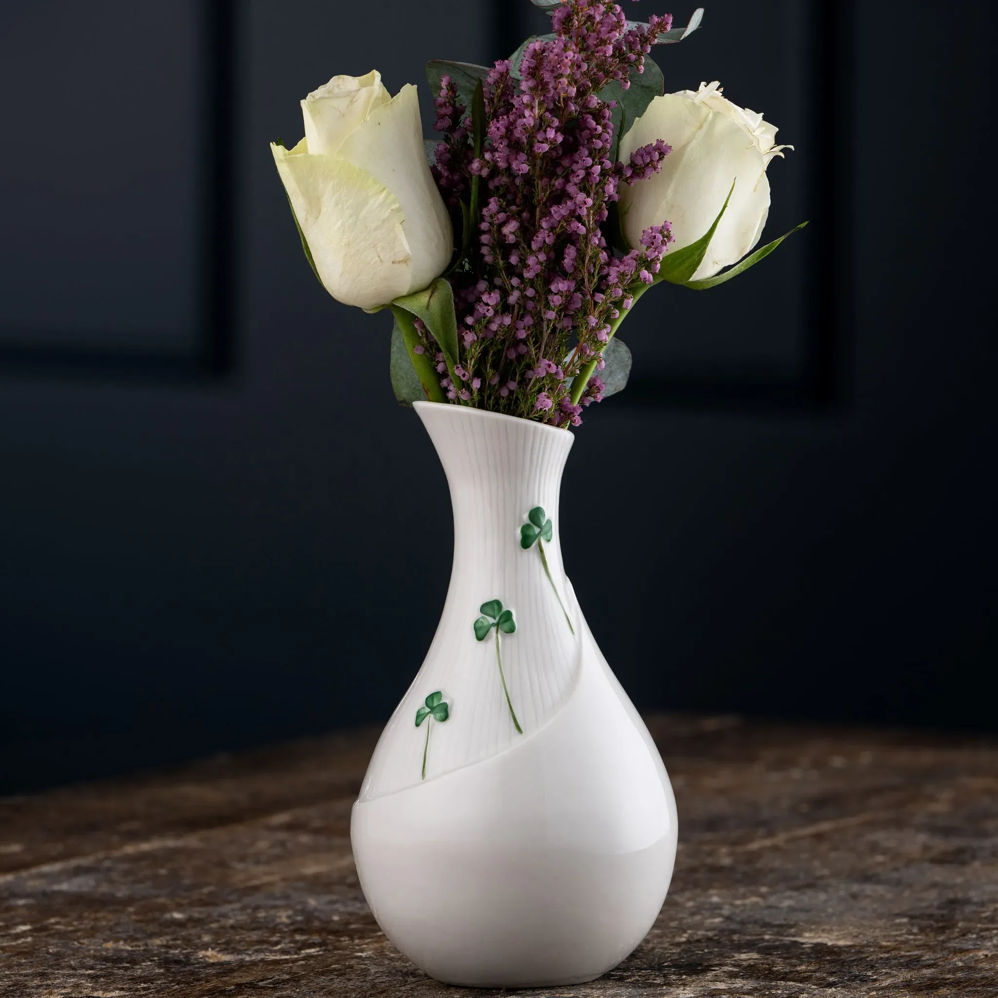 Shamrock Meadow 6" Vase - Hand Painted