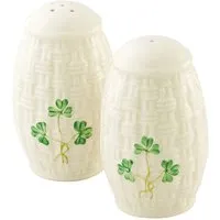 Shamrock Salt & Pepper Set - White