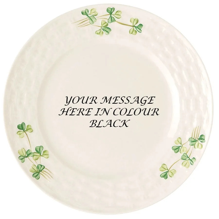 Shamrock Side Plate - White