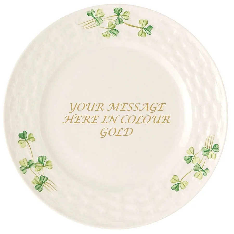 Shamrock Side Plate - White