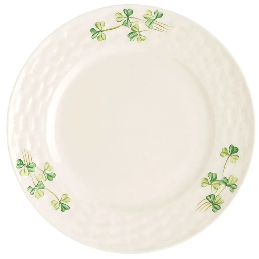 Shamrock Side Plate - White image