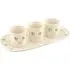 Shamrock Tapas Set with Tray - White