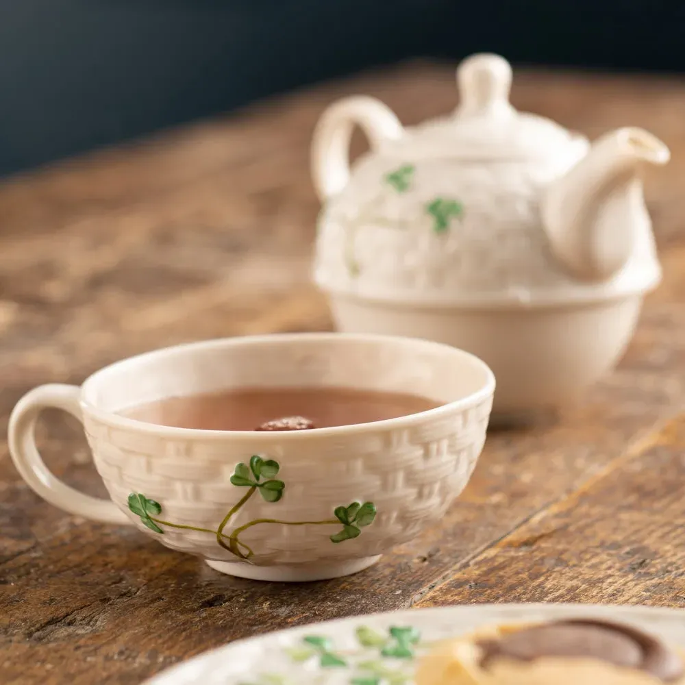 Shamrock Tea for One Set - White