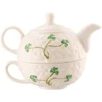 Shamrock Tea for One Set - White