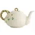 Shamrock Teapot with Basket Weave Pattern - White