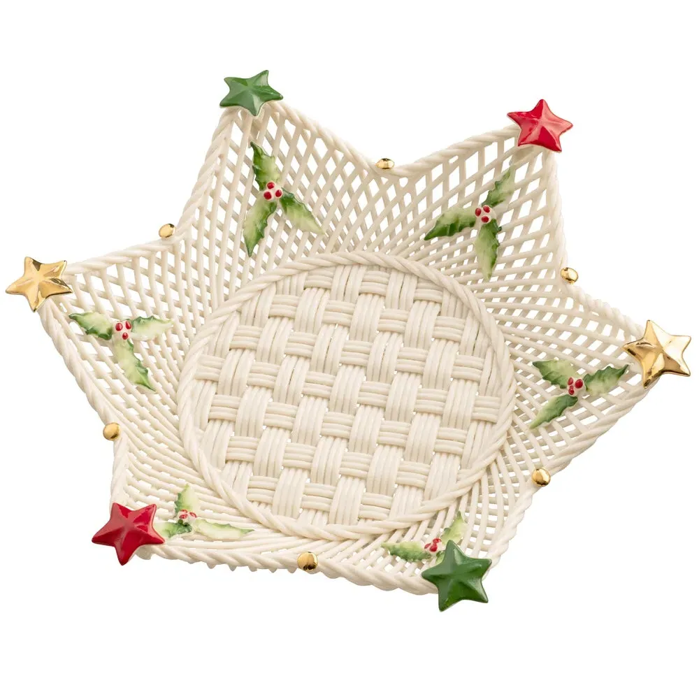 Star Basket - Gold, Green, Red image
