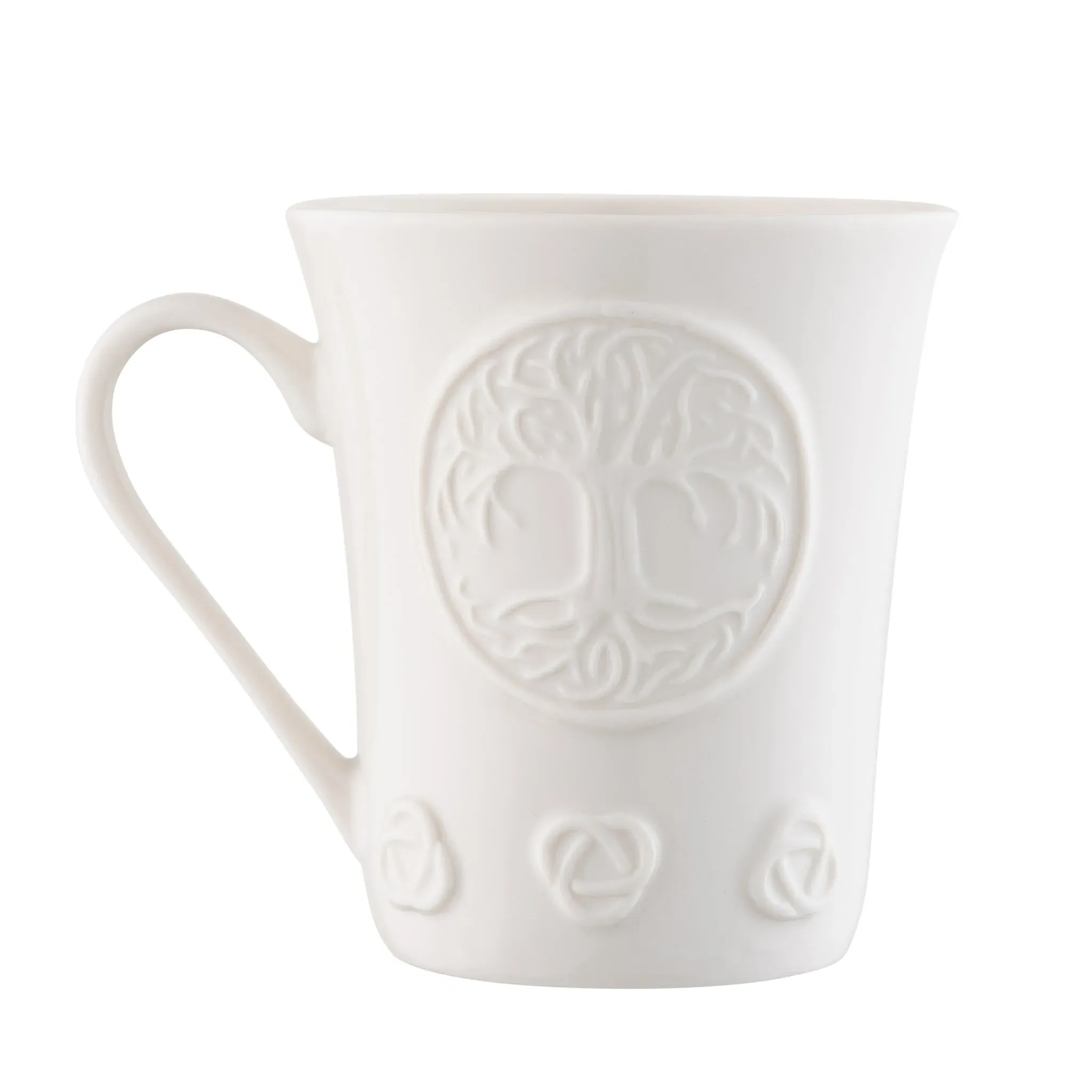 Tree of Life Set of Two Mugs - White, Porcelain product