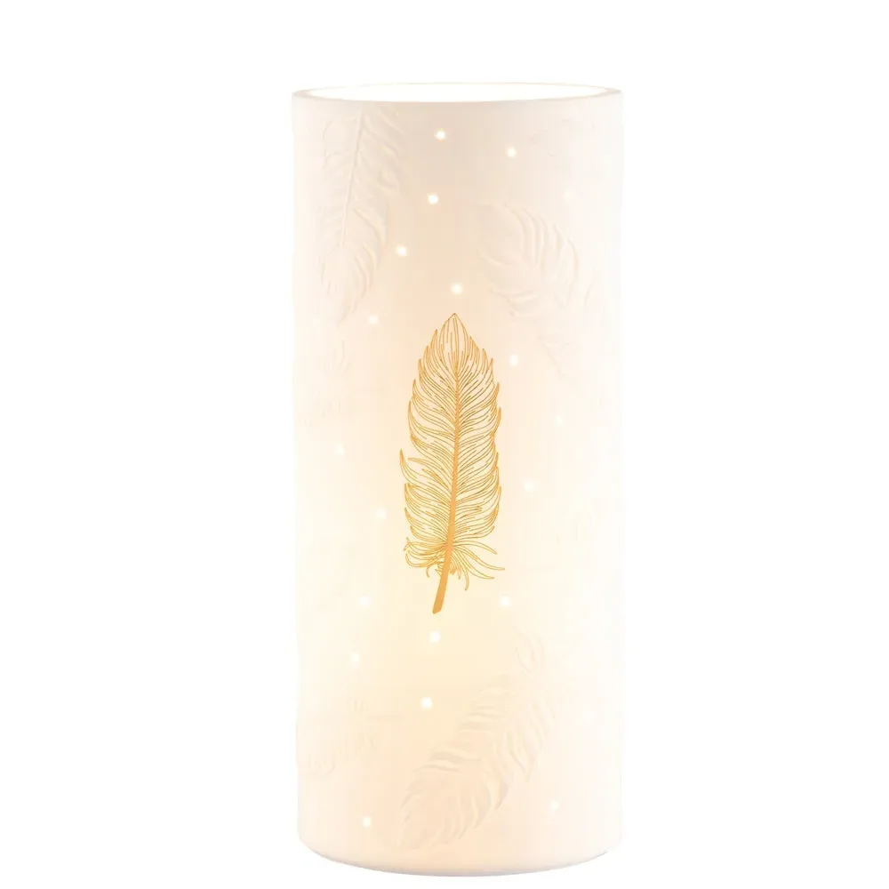 Belleek Living Feather Luminaire - Porcelain image