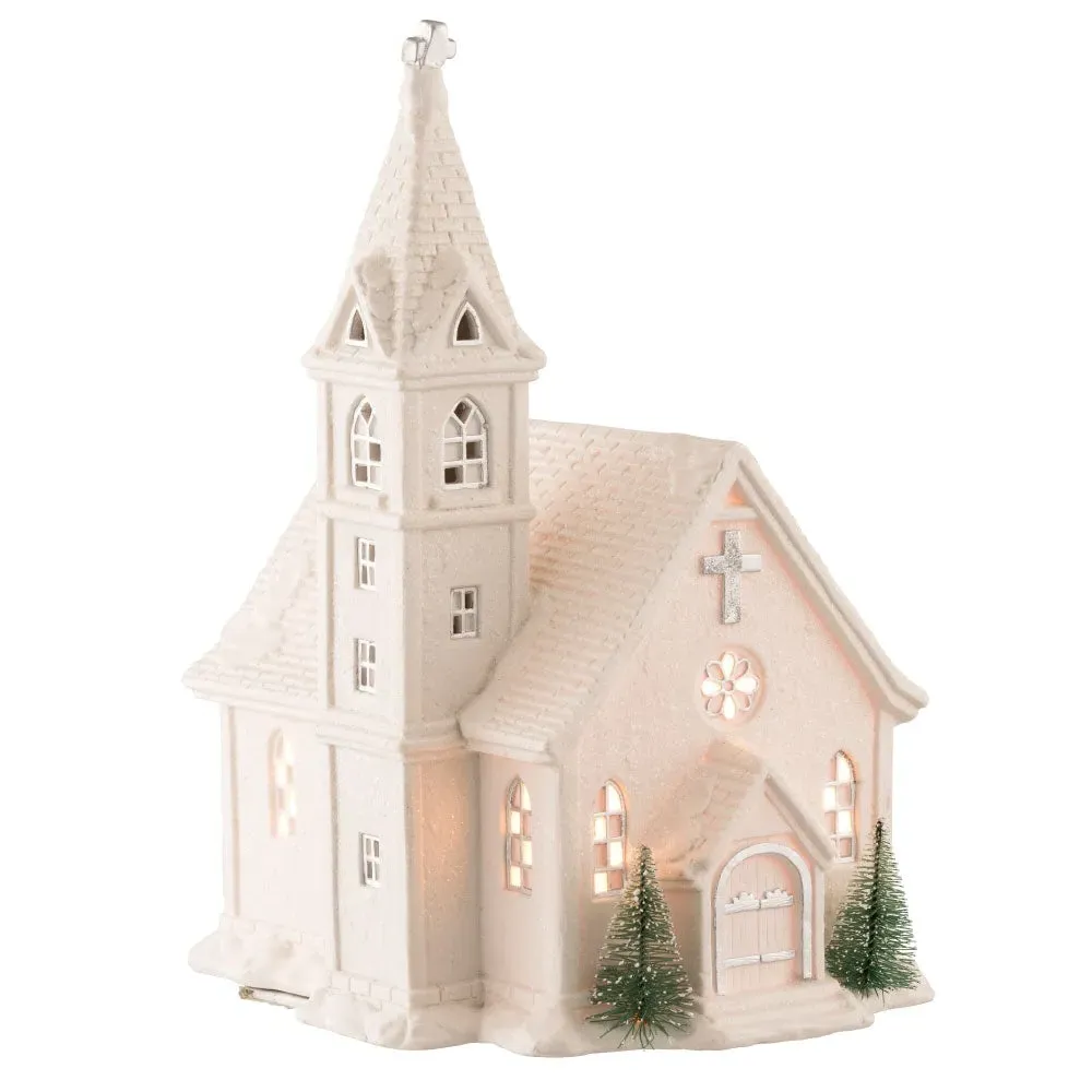 Church Shaped Table Lamp with Pierced Detail product