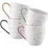 Confetti Mugs Set of 4 - Rainbow Speckle, Fine China