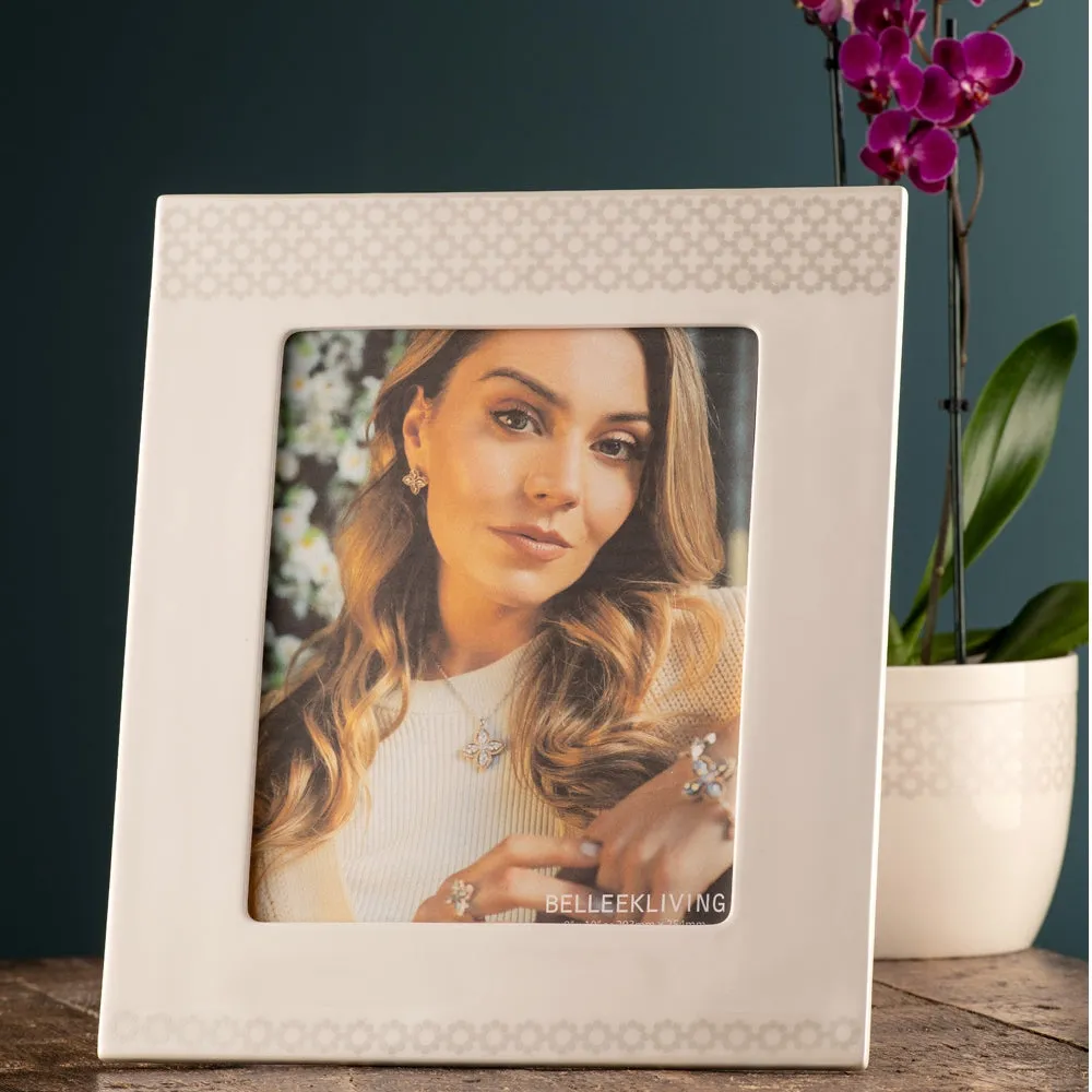 Daisy Dot 8x10 Picture Frame with Metallic Design