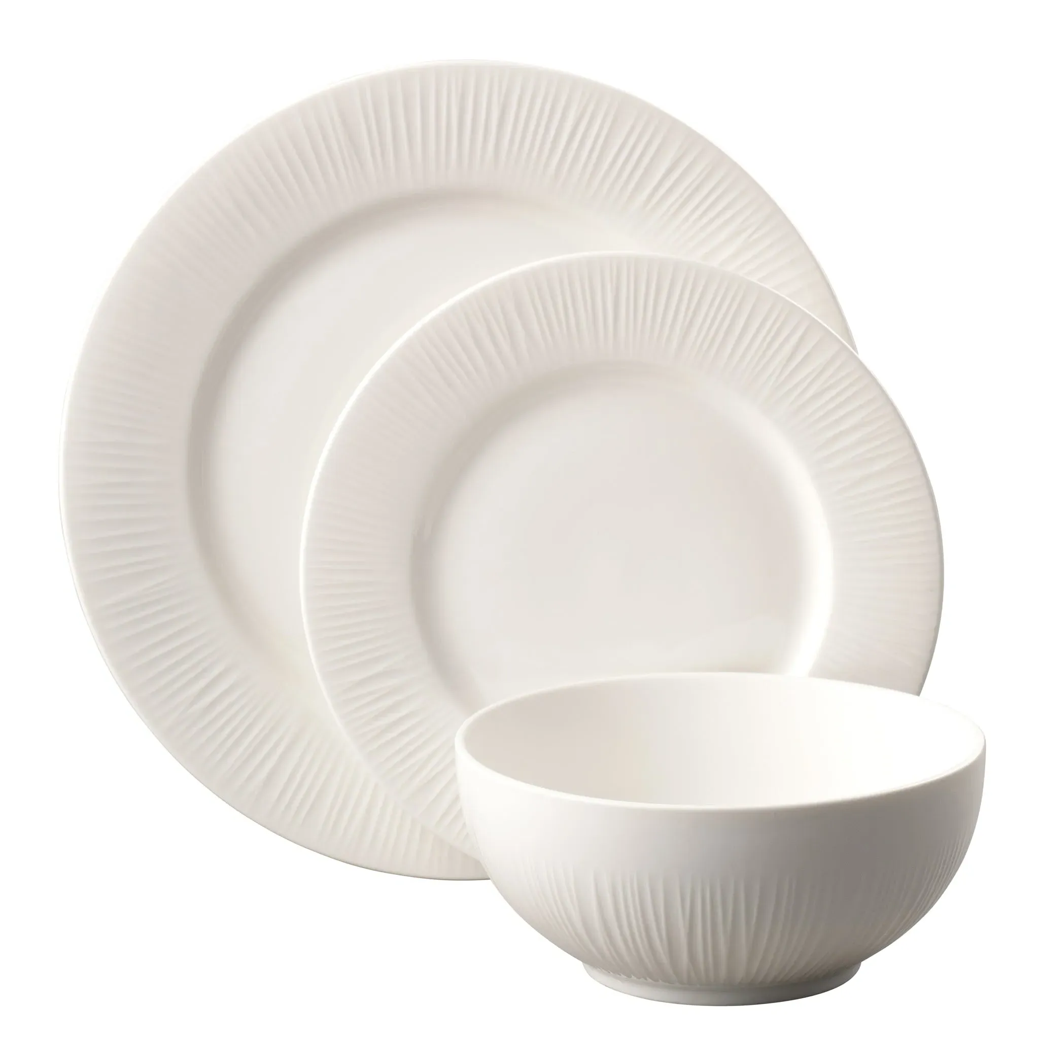 Erne 16 Piece Tableware Set - White, Porcelain