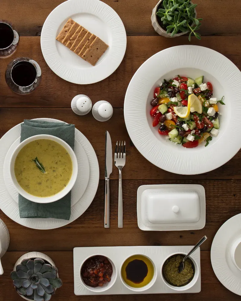 Erne 16 Piece Tableware Set - White, Porcelain