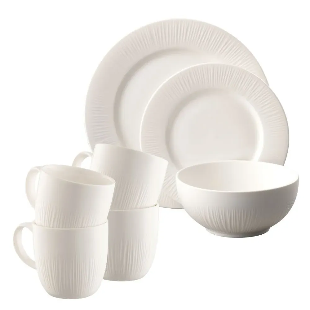 Erne 16 Piece Tableware Set - White, Porcelain