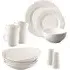 Erne 22 Piece Tableware Set - White, Porcelain