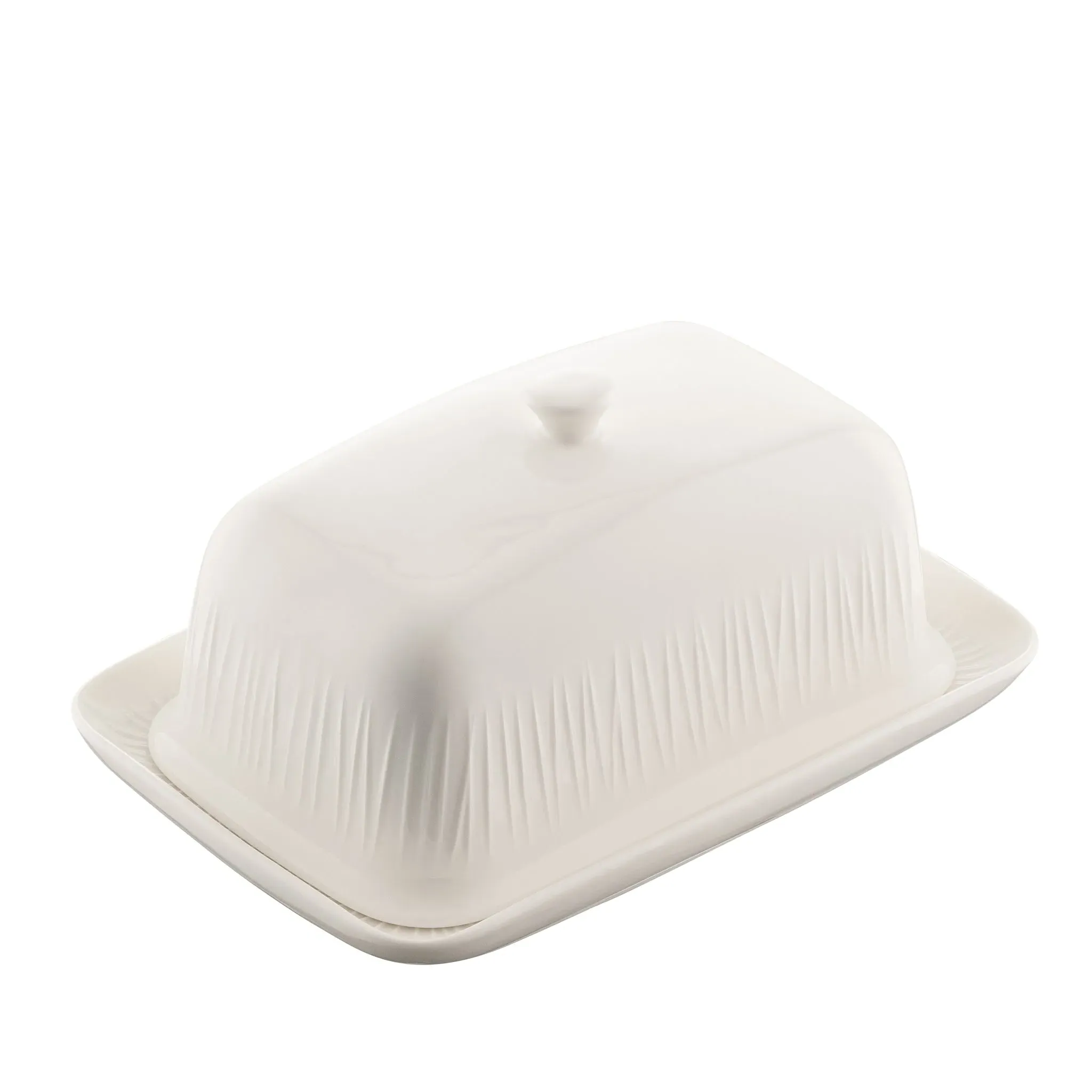 Erne Butter Dish - White, Porcelain product