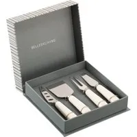 Erne Cheese Knife Set of 4 - White, Porcelain