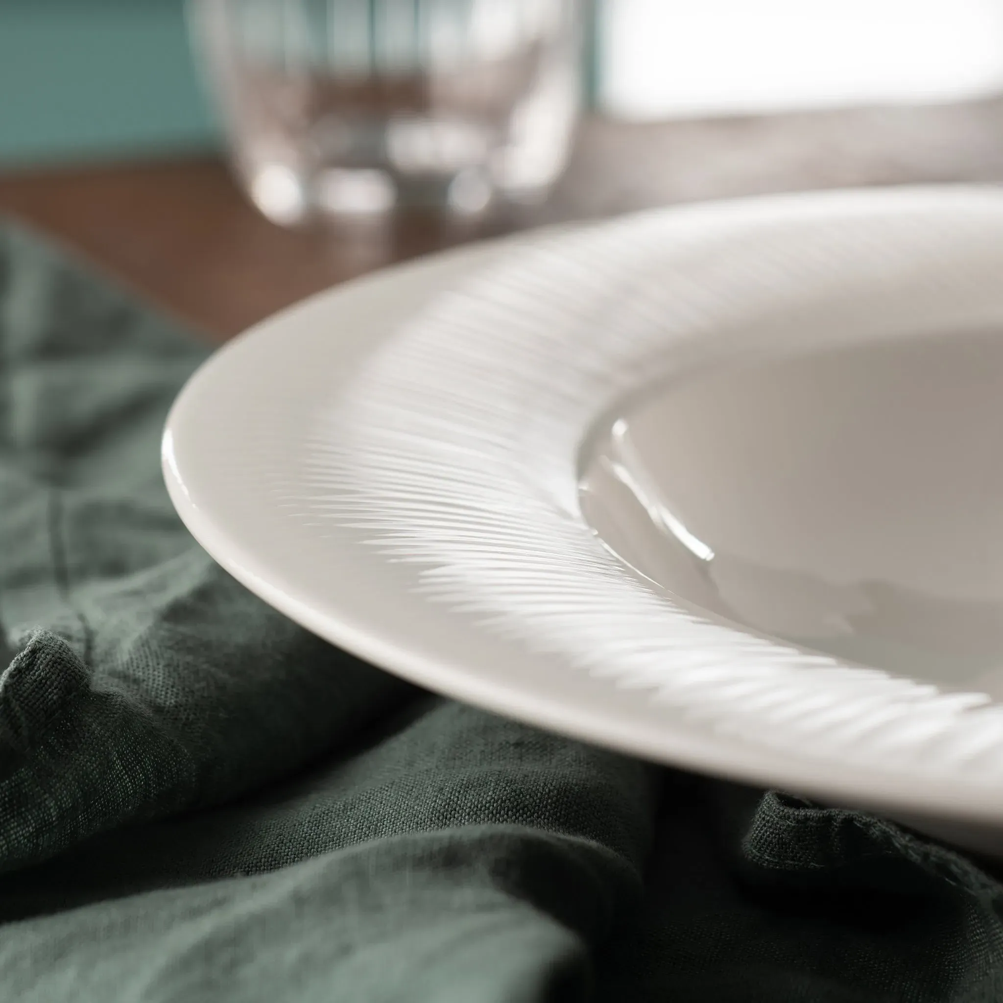 Erne Gourmet Dish Set of 2 - White, Porcelain