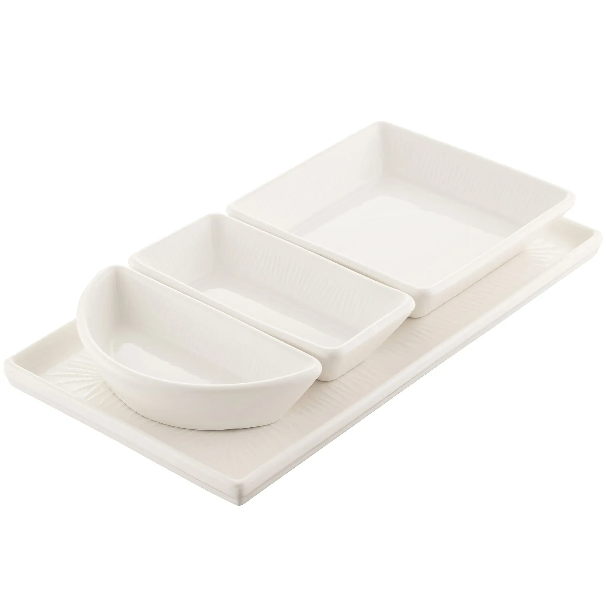 Erne Party Set - White, Porcelain